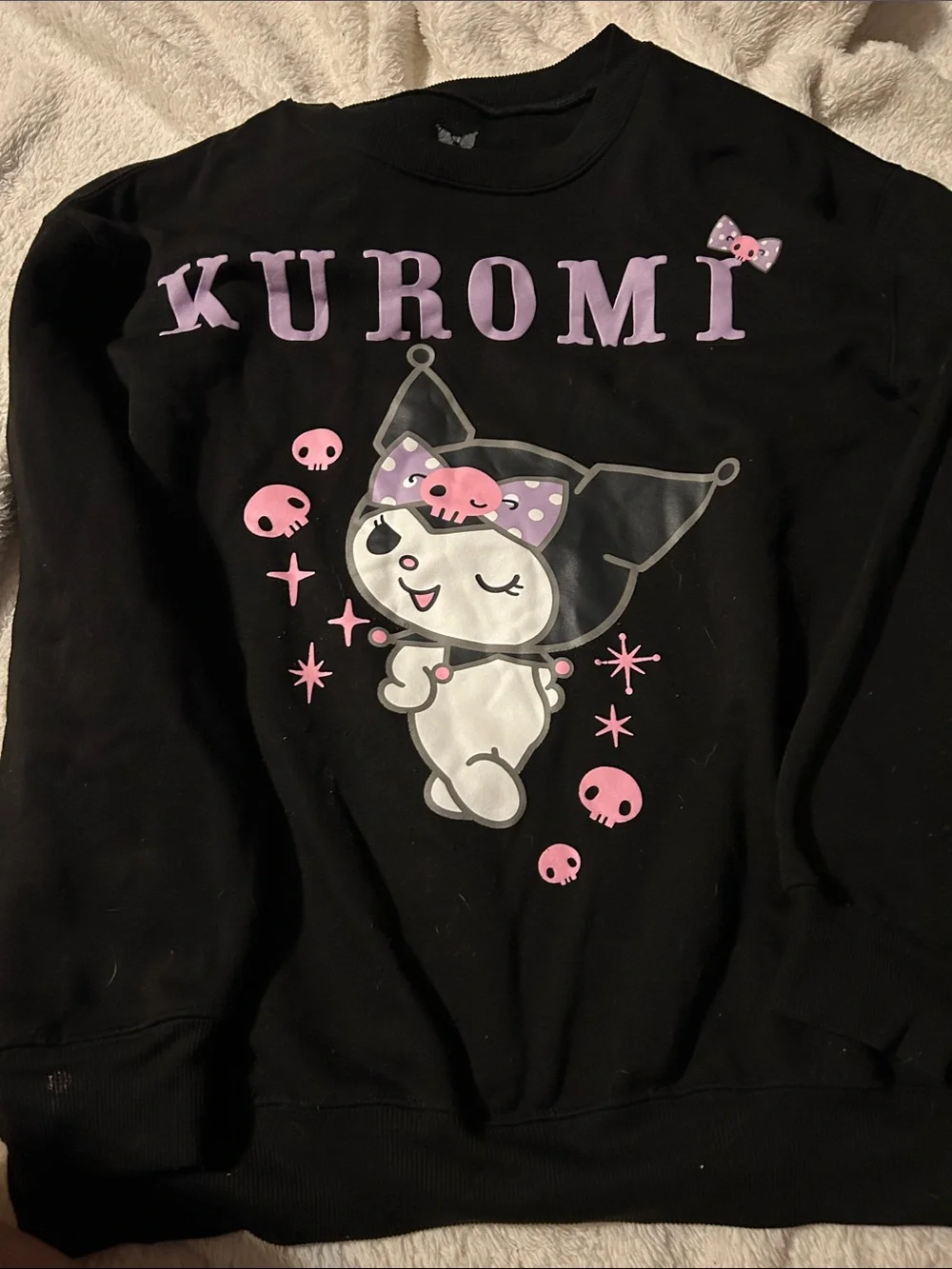 Hybrid Apparel Kids Pajama Top - Black with Pink & Purple Graphics